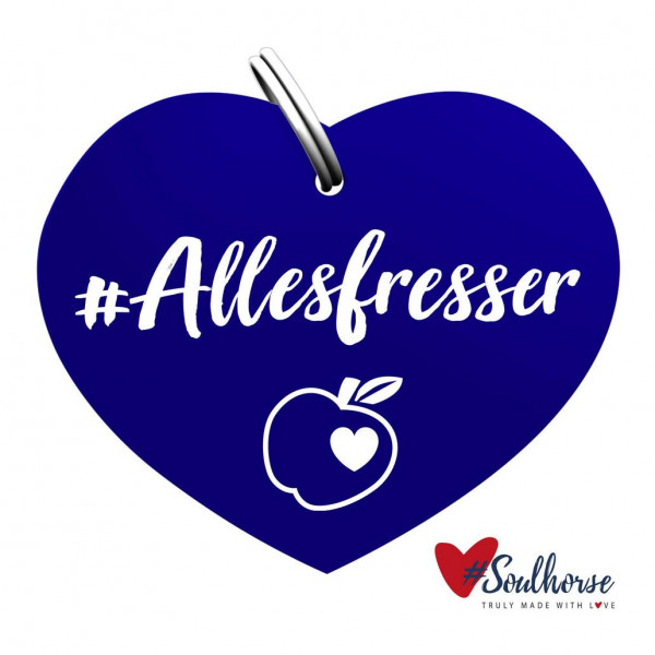 Soulhorse Marke "Allesfresser" Pferdemarke dunkelblau