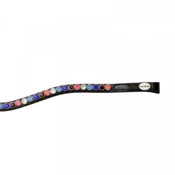 Kavalkade Stirnband Seasons dreams mit Knopfverschluss Blau-Lila