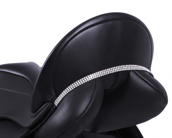 QHP Sattelschmuck Madelon - schwarz/silber