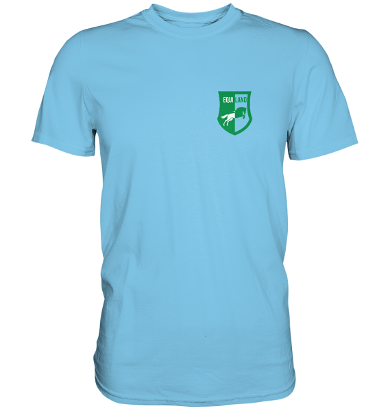Freizeit Shirt Premium mit Logo - Unisex in sky blue
