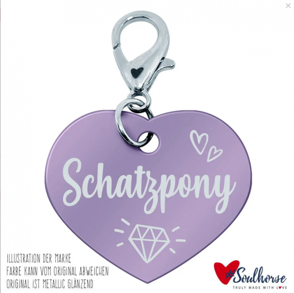 Soulhorse Marke "Schatzpony" Pferdemarke light lilac