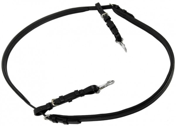 Hans Melzer Halsriemen schwarz/silber COB/FULL