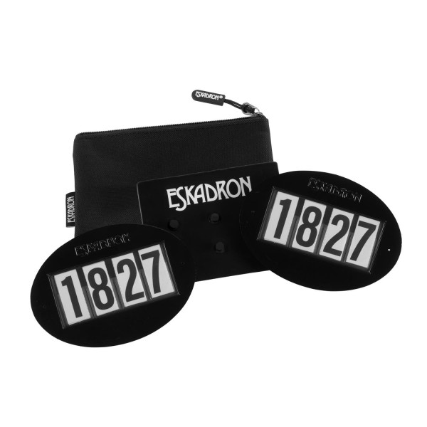 Eskadron Startnummern-Set Quick Pin 4 - schwarz
