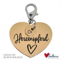 Soulhorse Marke "Herzenspferd" Pferdemarke Exclusiv gold Soulhorse Marke "Herzenspferd" Pferdemarke Exclusiv gold