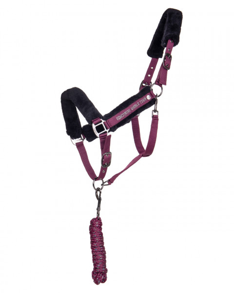 QHP Halfter Set World Tour - grape wine