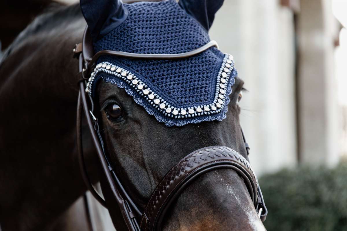 Kentucky Horsewear Fliegenhaube Wellington Big Stone & Pearl Soundless