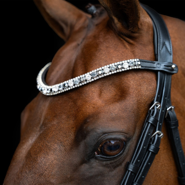 Imperial Riding Stirnriemen IRHSlim schwarz-silber