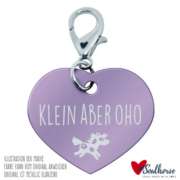 Soulhorse Marke "Klein aber oho" Pferdemarke light lilac