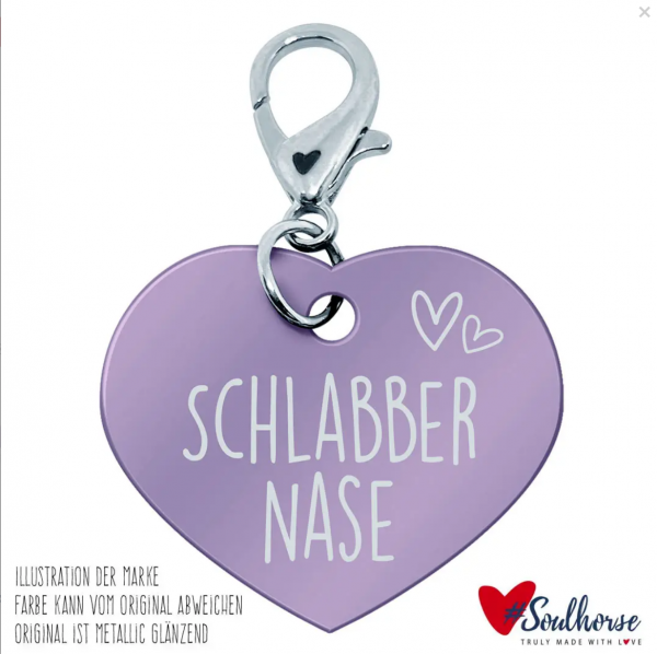 Soulhorse Marke "Schlabbernase" Pferdemarke light lilac