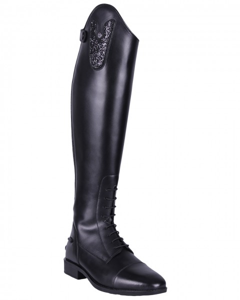 QHP Leder-Reitstiefel Sasha Damen schwarz